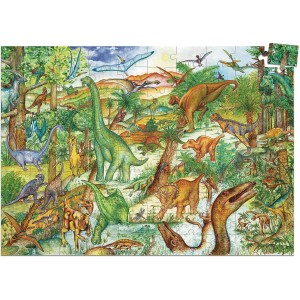 Puzzle Observation Dinosaures + Livret - 100 pièces