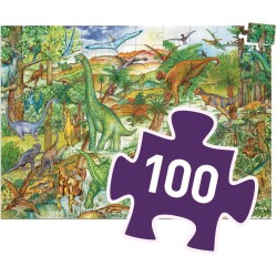 Puzzle Observation Dinosaures  +  Livret - 100 pices. n2