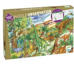 Puzzle Observation Dinosaures  +  Livret - 100 pices. n5