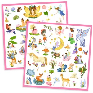 160 Stickers Mtalliss Fantasy