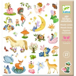 160 Stickers Mtalliss Fantasy. n3