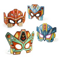 4 Masques Super-Héros DIY à Métalliser