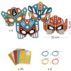 4 Masques Super-Hros DIY  Mtalliser. n4