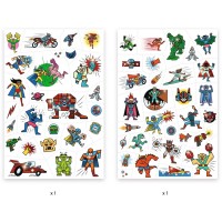 Tatouages Métallisés Héros vs Villains