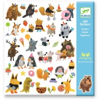 160 Stickers Fluffy Friends