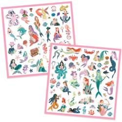 160 Stickers Métallisés Sirènes. n°1