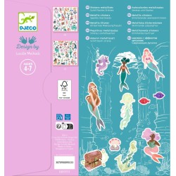 160 Stickers Métallisés Sirènes. n°2