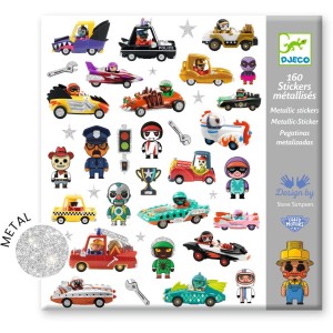 160 Stickers M�tallis�s Le Monde des Crazy Motors