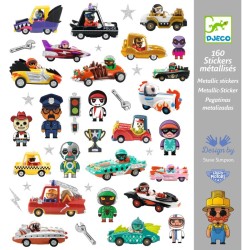 160 Stickers M�tallis�s Le Monde des Crazy Motors. n�1