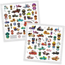 160 Stickers M�tallis�s Le Monde des Crazy Motors. n�2