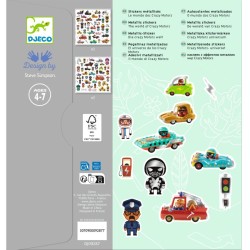 160 Stickers M�tallis�s Le Monde des Crazy Motors. n�3