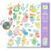 160 Stickers M�tallis�s F�es
