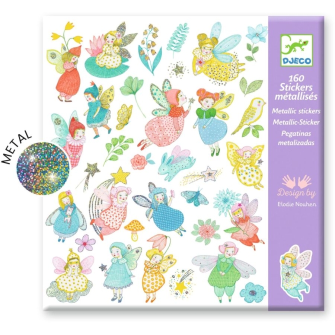 160 Stickers M�tallis�s F�es 