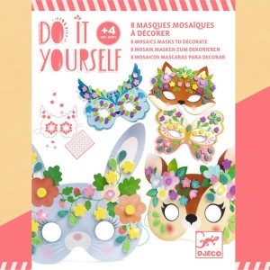 4 Masques Mosa�ques Animaux de la For�t - DIY