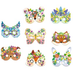 4 Masques Mosaïques Animaux de la Forêt - DIY. n°4