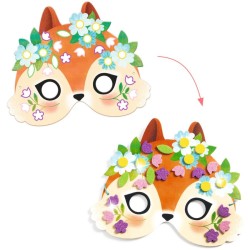 4 Masques Mosaïques Animaux de la Forêt - DIY. n°5