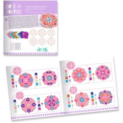 Kit 2 Toupies et 12 Disques Flower � M�talliser- DIY. n�6