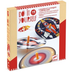 Kit 2 Toupies et 12 Disques Hypno Cosmos à Métalliser - DIY. n°1