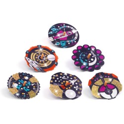 Kit 2 Toupies et 12 Disques Hypno Cosmos à Métalliser - DIY. n°2