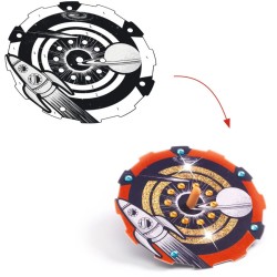 Kit 2 Toupies et 12 Disques Hypno Cosmos à Métalliser - DIY. n°3