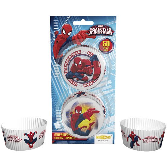50 Caissettes  Cupcakes Ultimate Spider-man 
