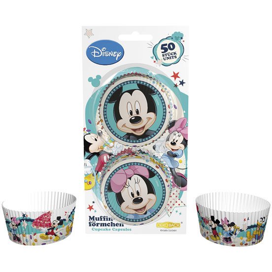 50 Caissettes  Cupcakes Mickey,  Minnie et Cie 