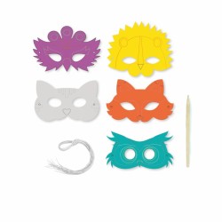 Pochette Scratch Art - 5 Masques Animaux. n1