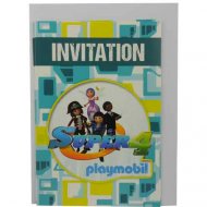 6 Invitations Super 4 Playmobil
