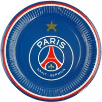 6 Assiettes Foot PSG