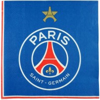 20 Serviettes Foot PSG