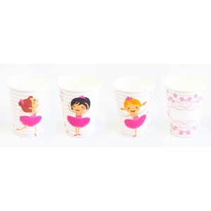 6 Gobelets Ballerine Jolie