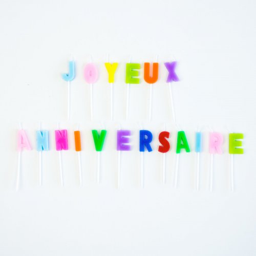 Bougies Lettres Joyeux Anniversaire Multicolore Pour L Anniversaire De Votre Enfant Annikids