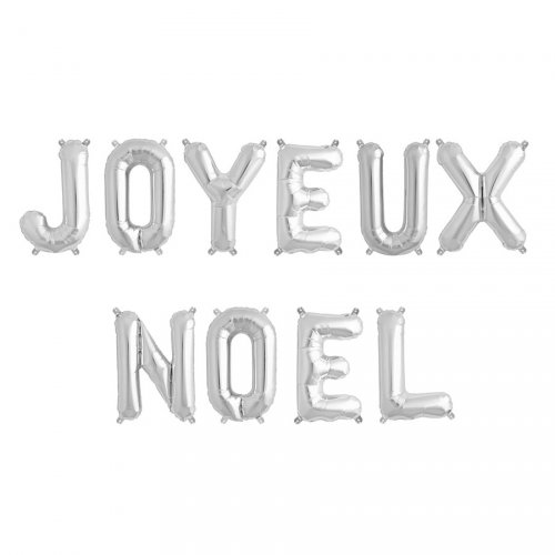 Guirlande Joyeux Noel Ballons Argent 2 M Pour L Anniversaire De Votre Enfant Annikids