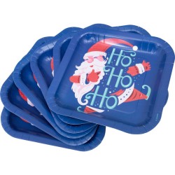 6 Assiettes Père Noël HOHOHO. n°1