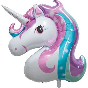 Ballon Gant Licorne Rose - 115 cm