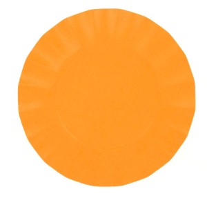 8 Petites Assiettes Compostable Orange