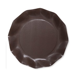 8 Petites Assiettes Compostable Marron