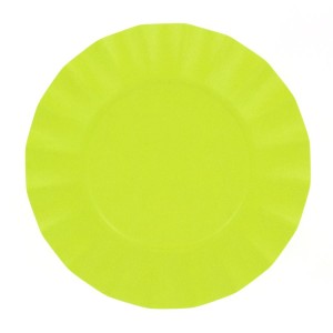 8 Petites Assiettes Compostable Vert Lime