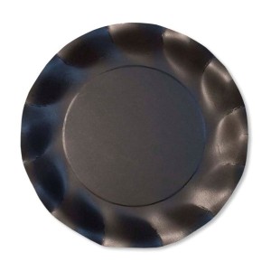 8 Petites Assiettes Compostable Noir