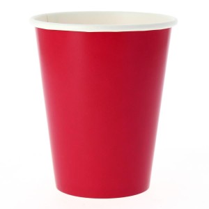 8 Gobelets Compostable Rouge