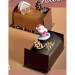 6 Mini Feuilles de Houx - Chocolat Noir. n2