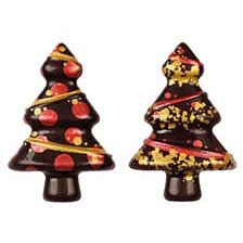 2 Sapins 3D - Chocolat Noir 