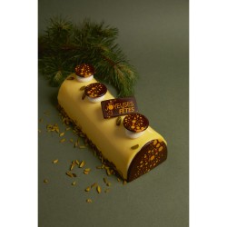 2 Embouts de Bche Neige Ptillant (8 cm) - Chocolat Noir. n1