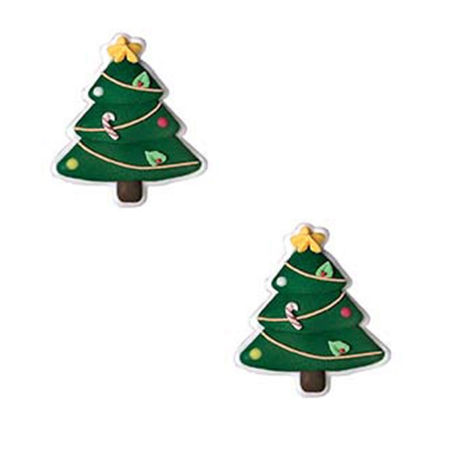 2 Sapins avec Etoiles (4, 5 cm) - Sucre 