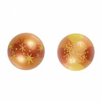 2 Boules 3D Cuivres (2,8 cm) - Chocolat Blanc