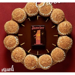 2 Plaquettes 1er Janvier (6 cm) - Chocolat Noir. n1