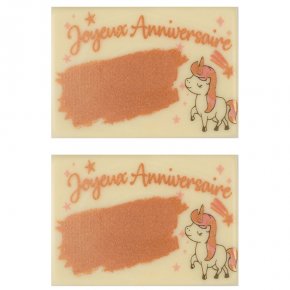 Anniversaire Cheval Et Licorne Decors En Chocolat Les Univers Des Themes D Anniversaire Annikids