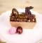 2 Plaquettes Joyeuses Pâques Papillon (7 cm) - Chocolat Noir images:#1
