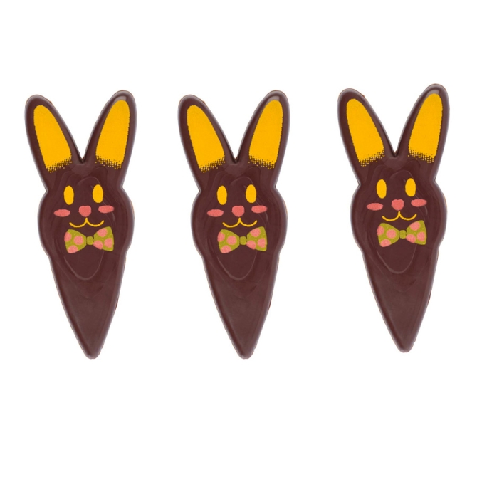 3 Pics Tte de Lapin - Chocolat Noir 