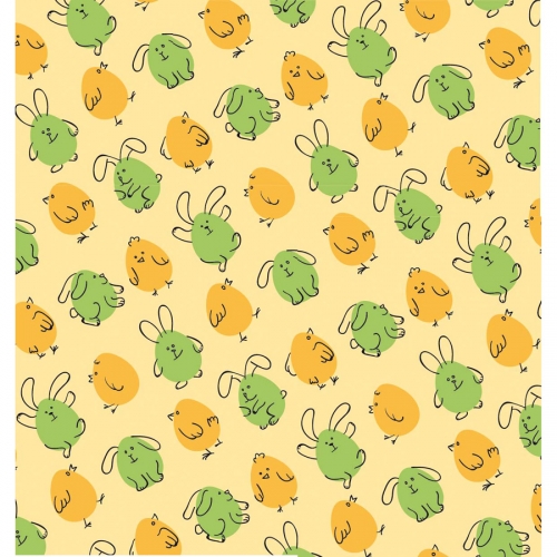 1 Feuille De Transfert Alimentaire Poussin Et Lapin Pour Chocolat Pour L Anniversaire De Votre Enfant Annikids